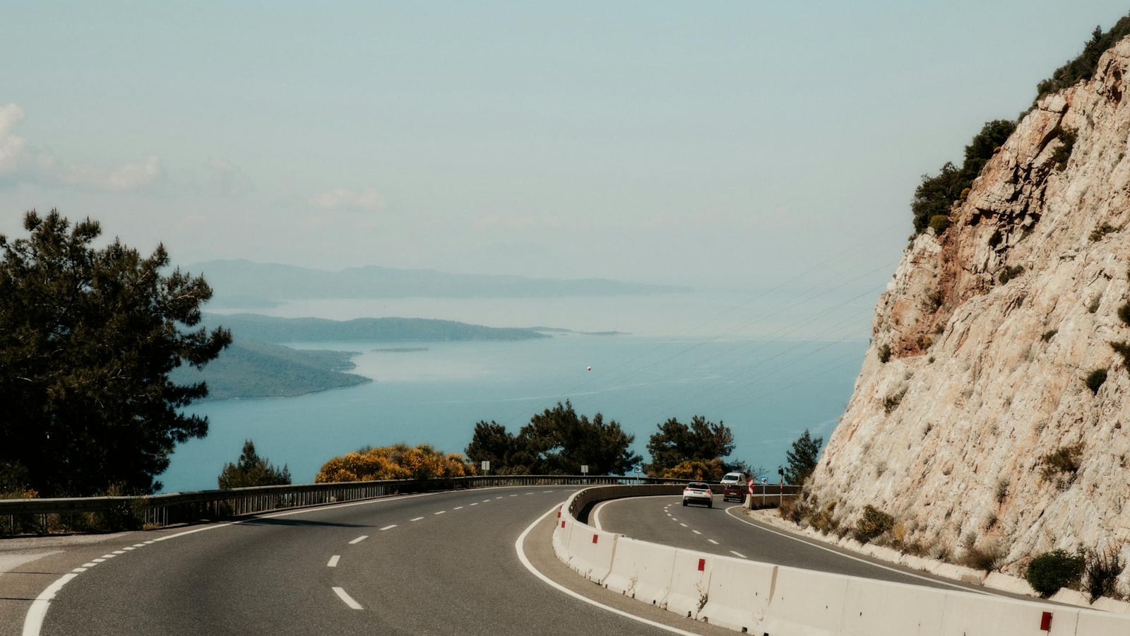 Coastal road along the Bay of Kotor