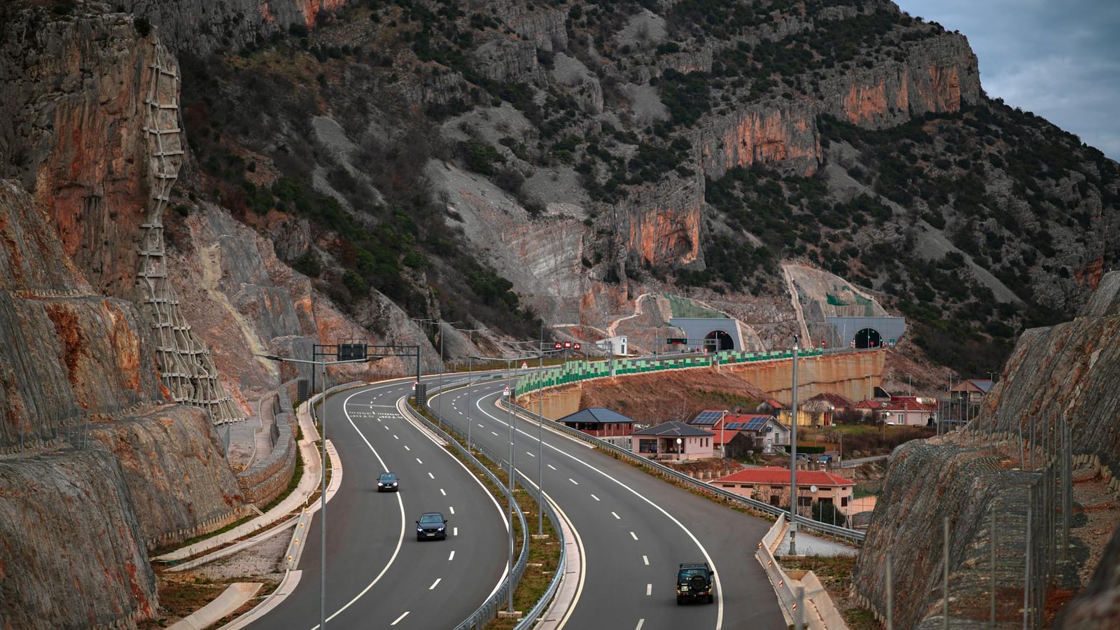 Adriatic highway inland from Tivat